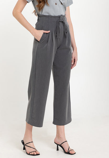 Krizia Graterized Drawstring Waist Pants