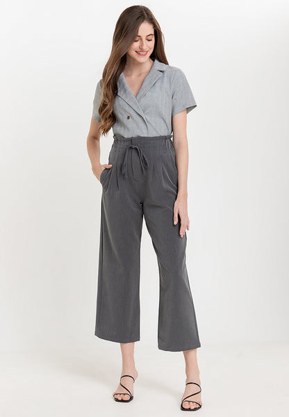 Krizia Graterized Drawstring Waist Pants