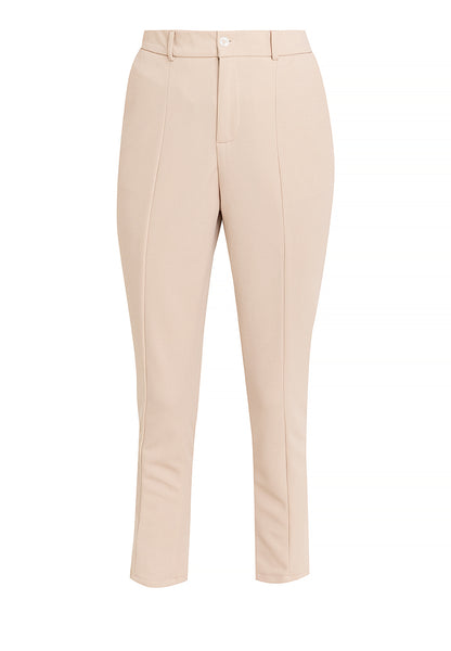 Krizia Cotton Knit Stretch Straight Cut Pants