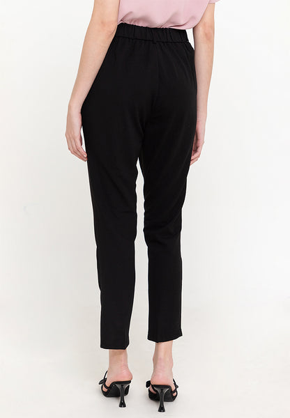 Krizia Cotton Knit Stretch Straight Cut Pants