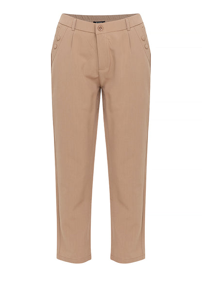 Krizia Cotton Blend Hight Waist Side Pocket Pants