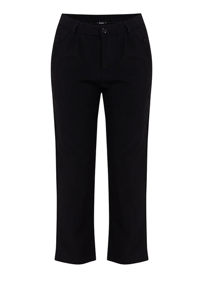 Krizia Cotton Blend Hight Waist Side Pocket Pants