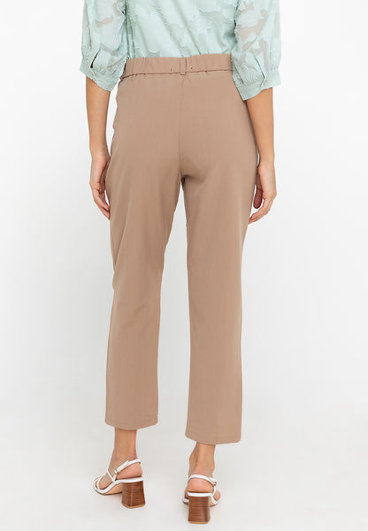 Krizia Cotton Blend Hight Waist Side Pocket Pants