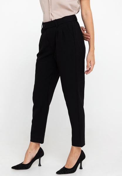 Krizia Cotton Blend Hight Waist Side Pocket Pants