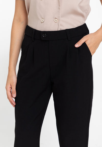 Krizia Cotton Blend Hight Waist Side Pocket Pants