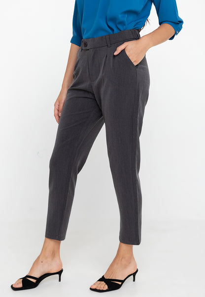 Krizia Cotton Blend Hight Waist Side Pocket Pants