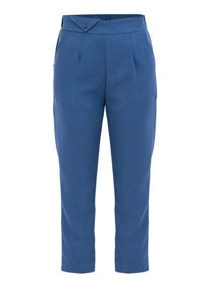 Straight Leg Cut Pants with Two Functional Side Pockets