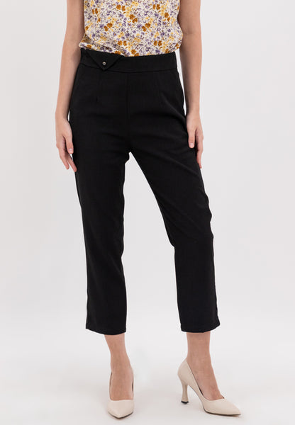 Straight Leg Cut Pants with Two Functional Side Pockets