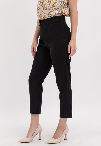 Straight Leg Cut Pants with Two Functional Side Pockets