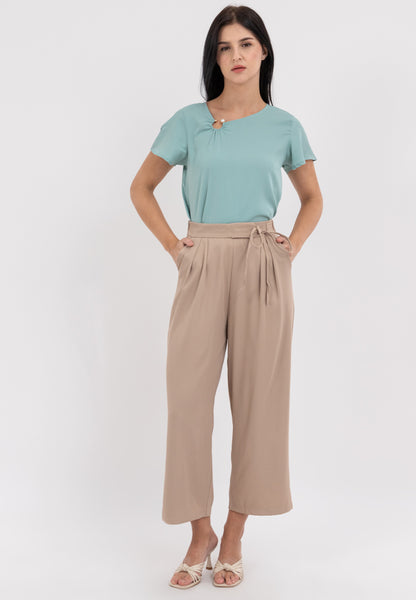 Krizia High Waist Loose Fit Pants