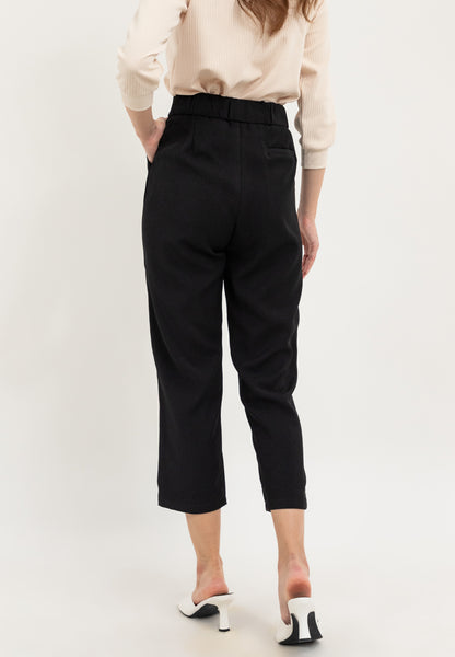 Krizia High Waisted Pants Trousers Casual Plain Office Work Business Pant with Pockets