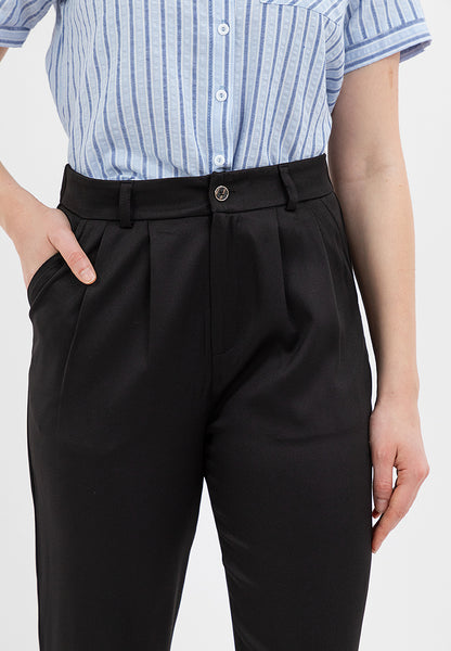 Krizia Front Pleated with Side Pocket Regular Pants