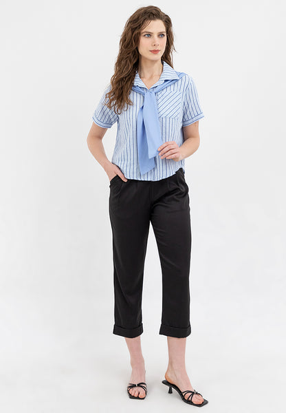 Krizia Front Pleated with Side Pocket Regular Pants