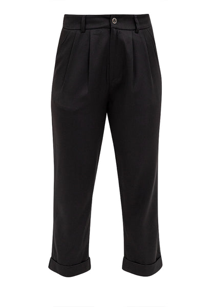 Krizia Front Pleated with Side Pocket Regular Pants