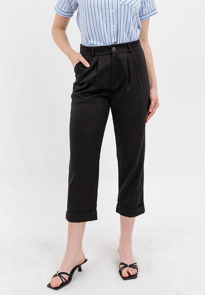 Krizia Front Pleated with Side Pocket Regular Pants