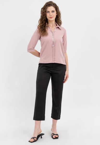 Krizia Hight-Waisted Straight Leg Cut Pants