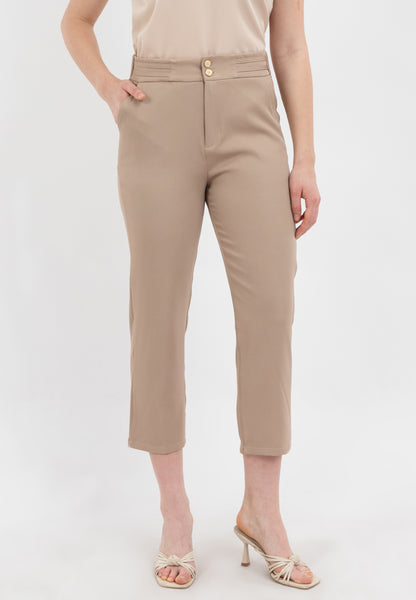 Krizia Hight-Waisted Straight Leg Cut Pants
