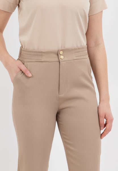 Krizia Hight-Waisted Straight Leg Cut Pants