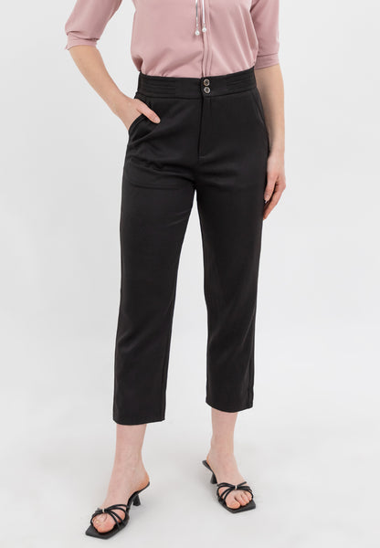 Krizia Hight-Waisted Straight Leg Cut Pants