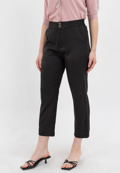 Krizia Hight-Waisted Straight Leg Cut Pants