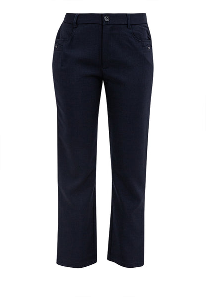 Krizia Cotton Blend Straight Cut Ultra Stretch Pants