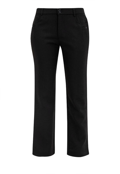 Krizia Cotton Blend Straight Cut Ultra Stretch Pants