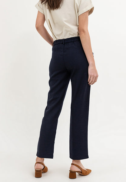 Krizia Cotton Blend Straight Cut Ultra Stretch Pants