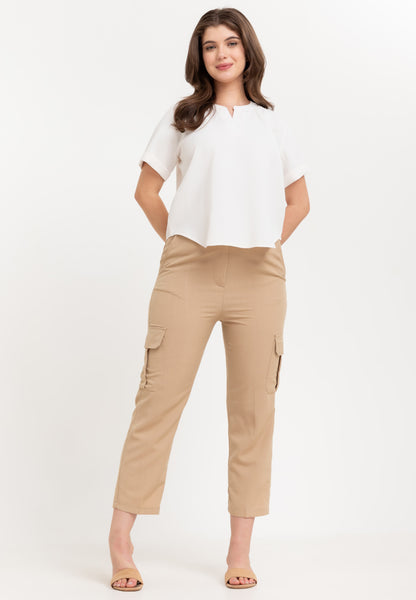 Krizia Patch Pocket Cargo Trousers Pants
