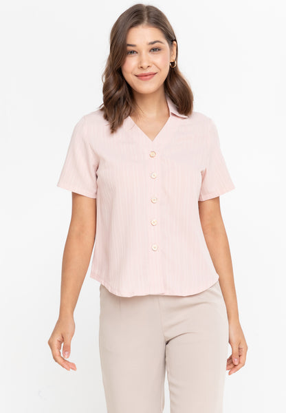 Krizia Button Down Collared Blouse Top