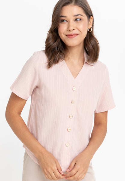 Krizia Button Down Collared Blouse Top