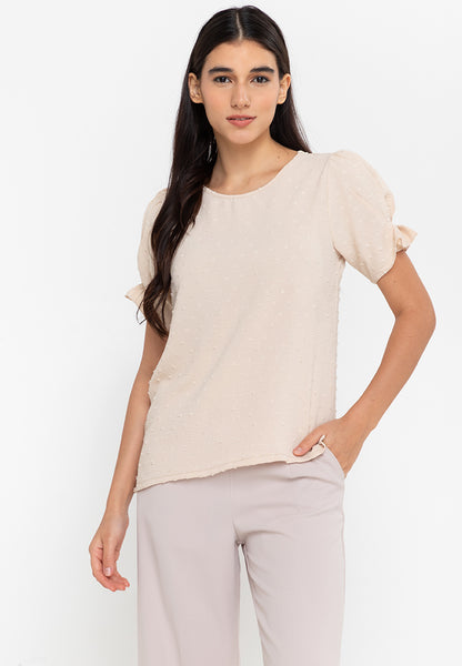 Krizia Puffed Sleeve Blouse Top