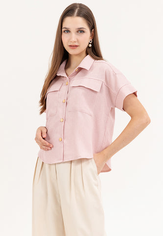 Krizia Pocket Detail Button Down Shirt Blouse