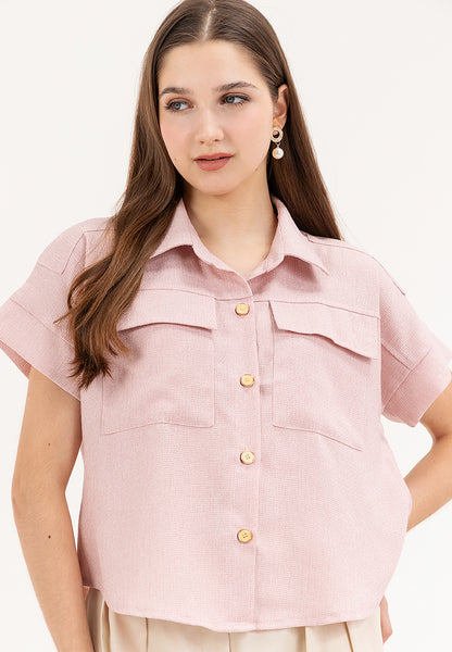 Krizia Pocket Detail Button Down Shirt Blouse