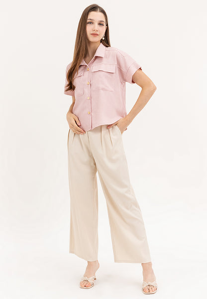 Krizia Pocket Detail Button Down Shirt Blouse