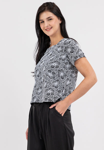 Krizia Special Fabric Square Neck Blouse Top