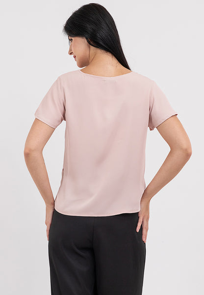 Krizia Pearl Detail Flares Sleeve Blouse