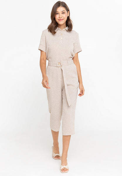 Krizia Tweed Collared Top Blouse and Pants 2 Piece Set Terno