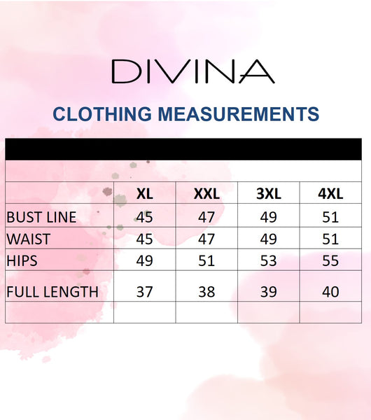 Divina Plus Size V Detail Flounce Hem Shift Dress