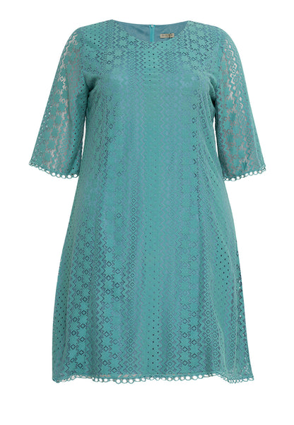 Plus Size Premium Lace Long Sleeve Formal Dress