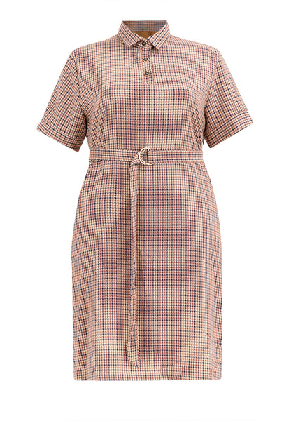 Divina Plus Size Shirt Dress with Belt