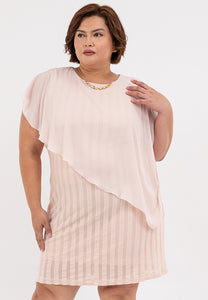 Divina Plus Size Overlay Dress with Detachable Necklace