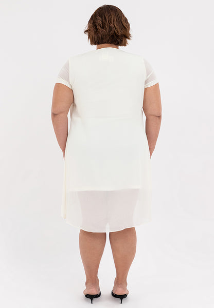 Divina Plus Size Premium Overlay Shift Dress