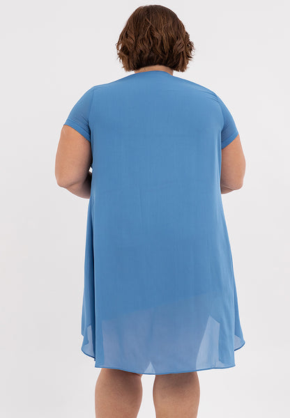 Divina Plus Size Premium Overlay Shift Dress