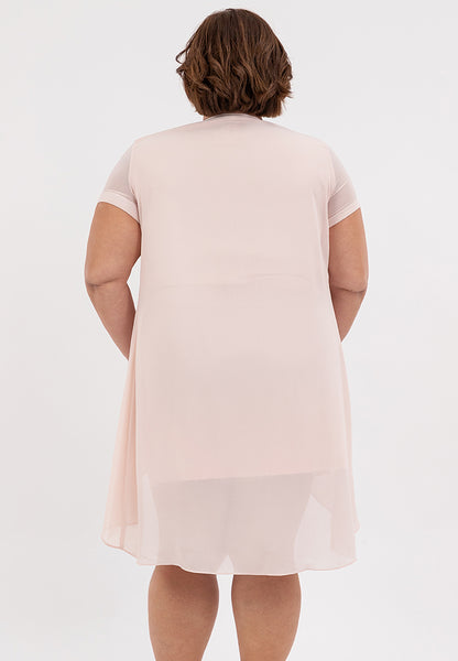 Divina Plus Size Premium Overlay Shift Dress