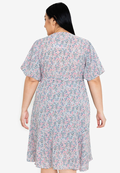 Divina Plus Size Wrap Around Dress