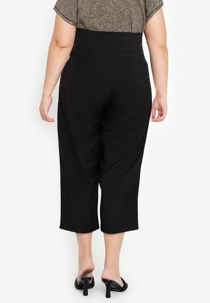 Divina Plus Size Garterized Drawstring Waist Pants