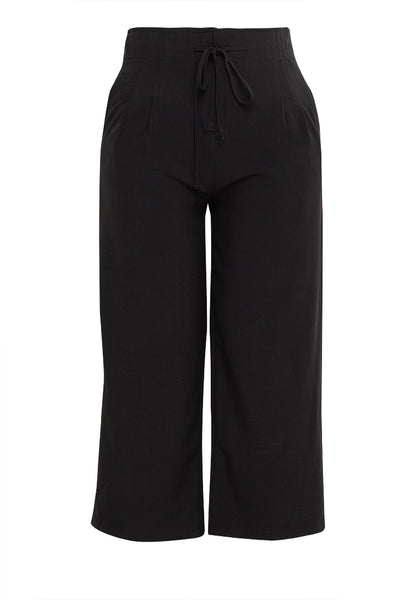 Divina Plus Size Garterized Drawstring Waist Pants