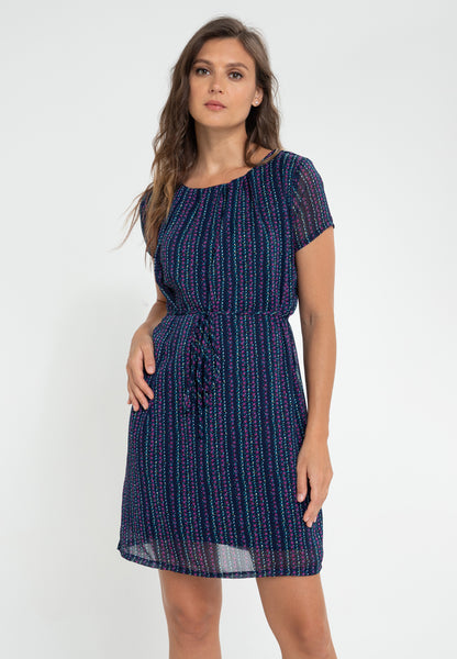 Krizia Pleated Shift Dress Korean Style