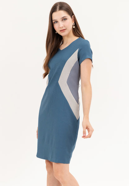 Krizia Color Block Dress Korean Style