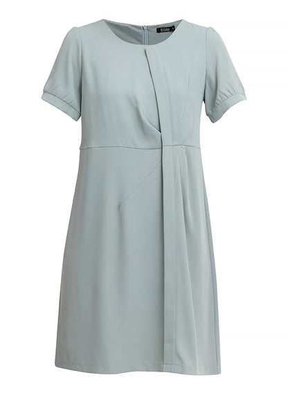 Krizia Front Placket with Subtle Pleat and Detachable Pin Dress